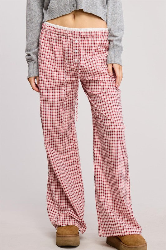 Free Spirit Gingham Boxer Pant