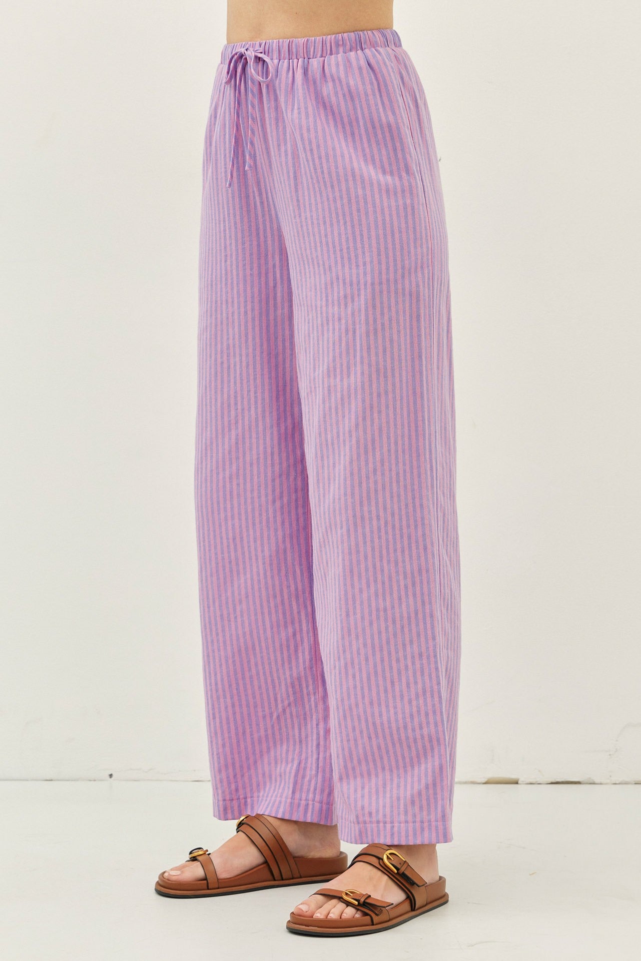 Penelope Pink/Blue Drawstring Pant