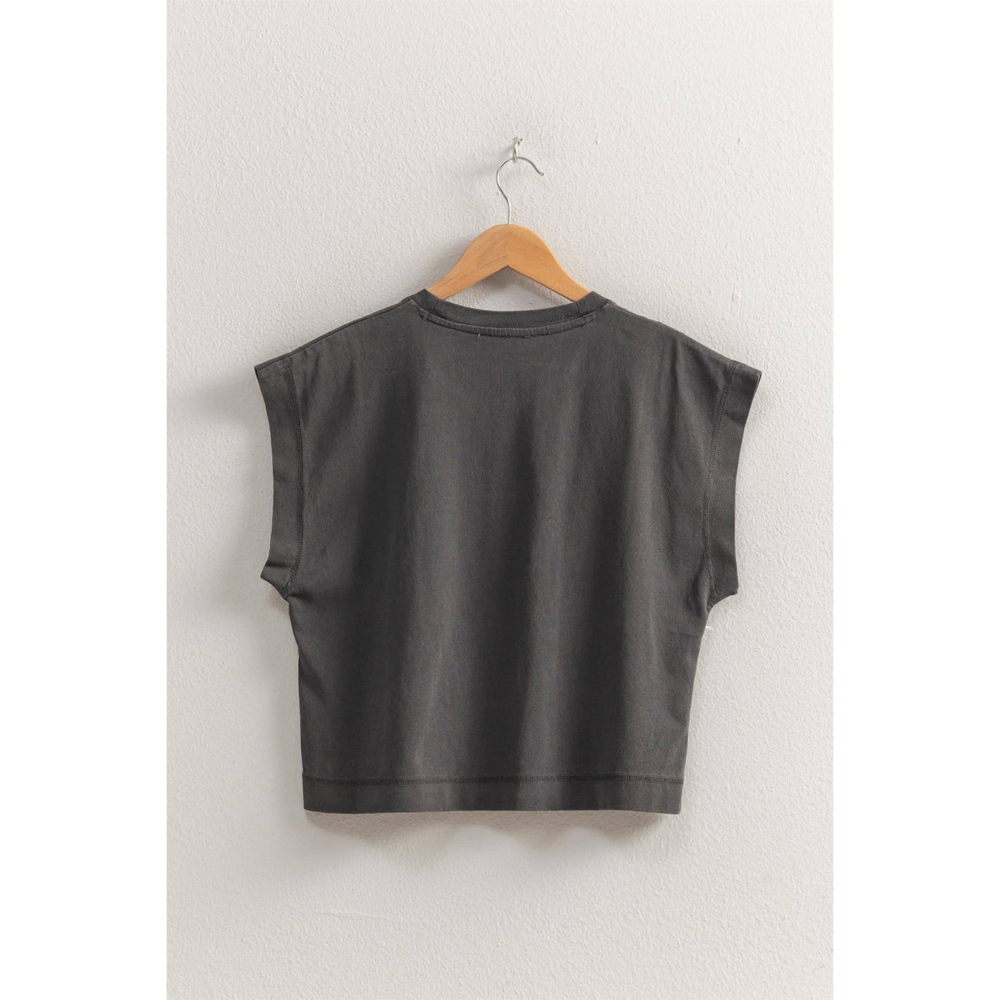 Round Neck Short Sleeve Oversized Tee