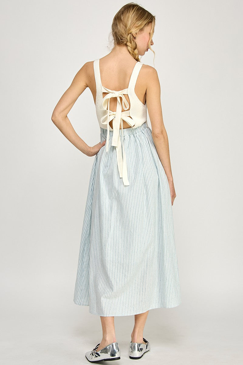 Taylor Tie-Back Midi Dress