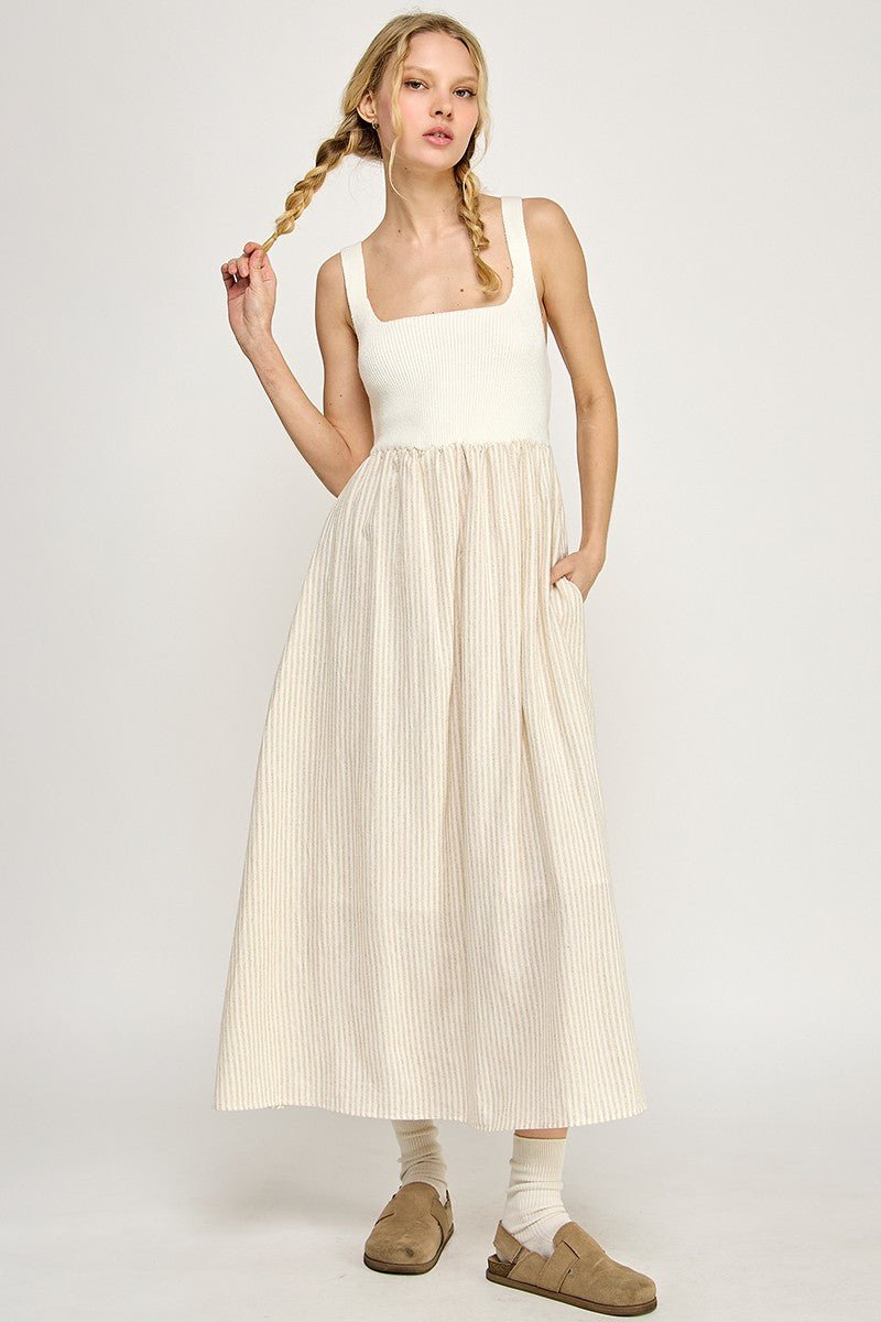 Taylor Tie-Back Midi Dress