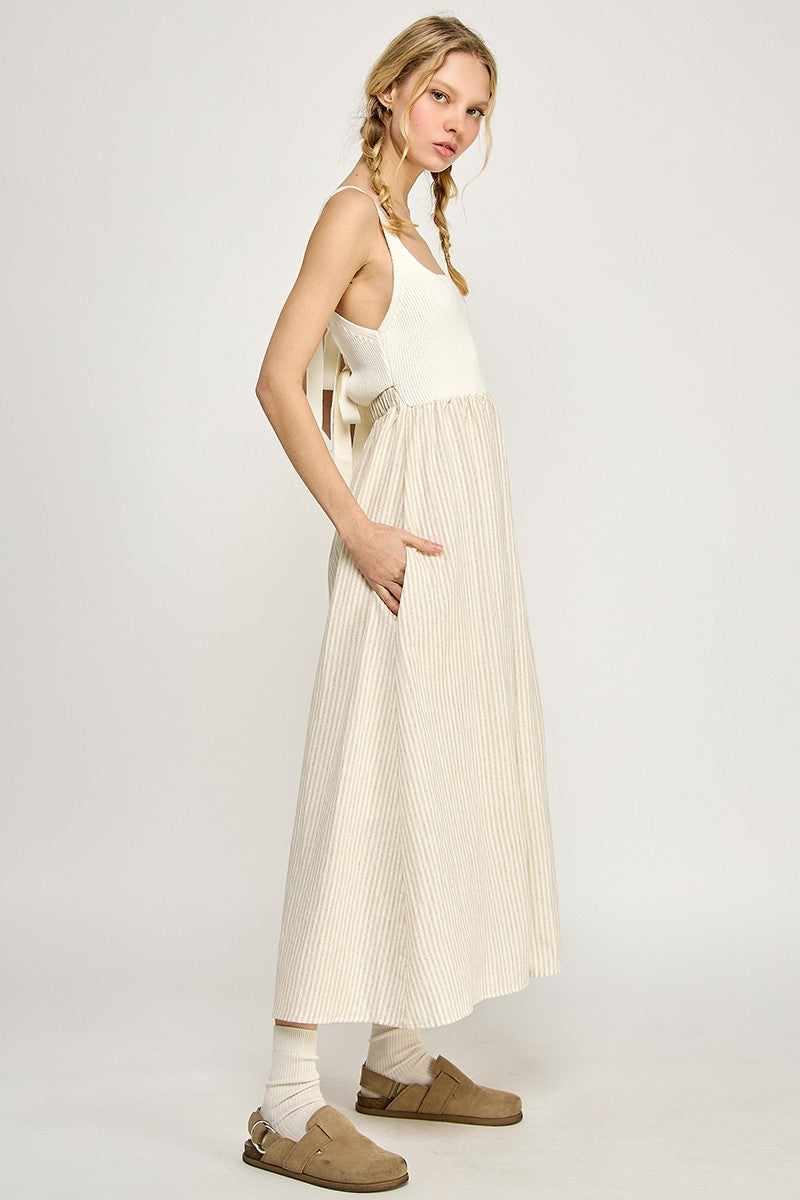 Taylor Tie-Back Midi Dress