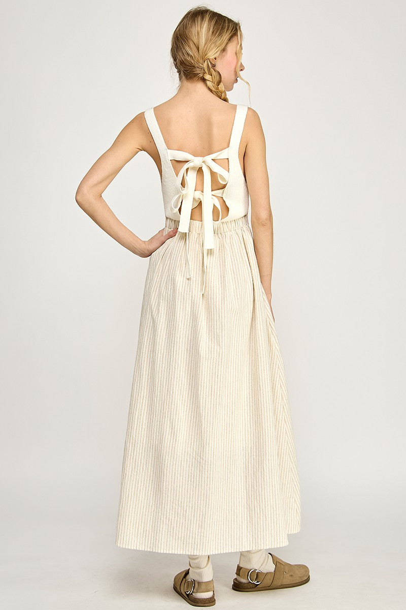 Taylor Tie-Back Midi Dress