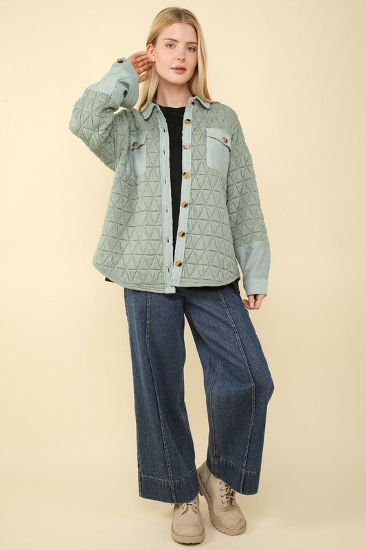 Oversized Quilted Cozy Shacket