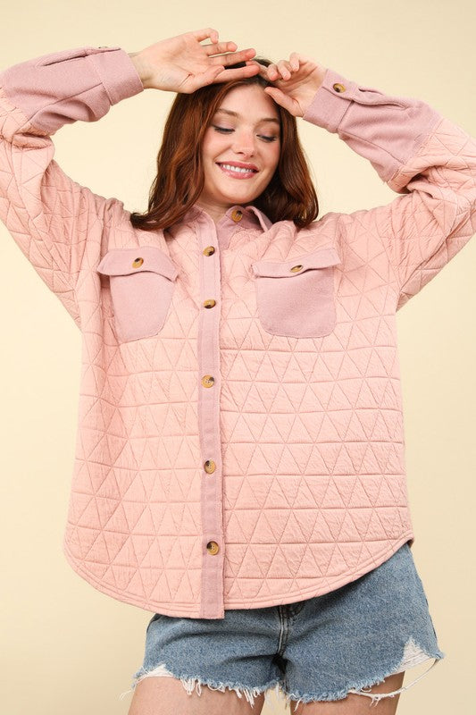 Oversized Quilted Cozy Shacket