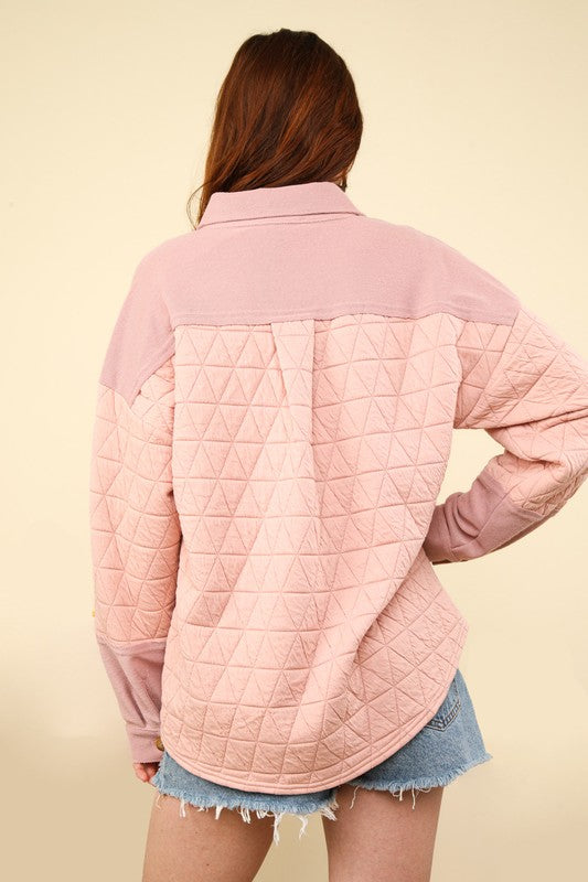 Oversized Quilted Cozy Shacket