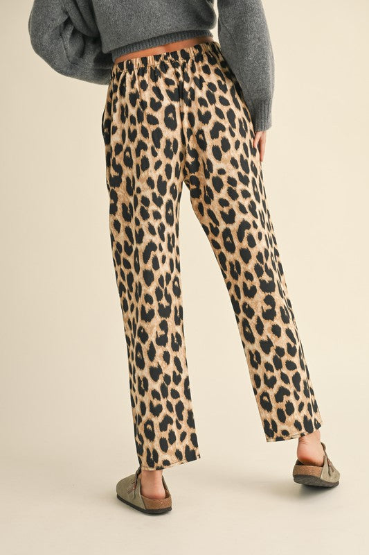 Tiffany Leopard Drawstring Pant