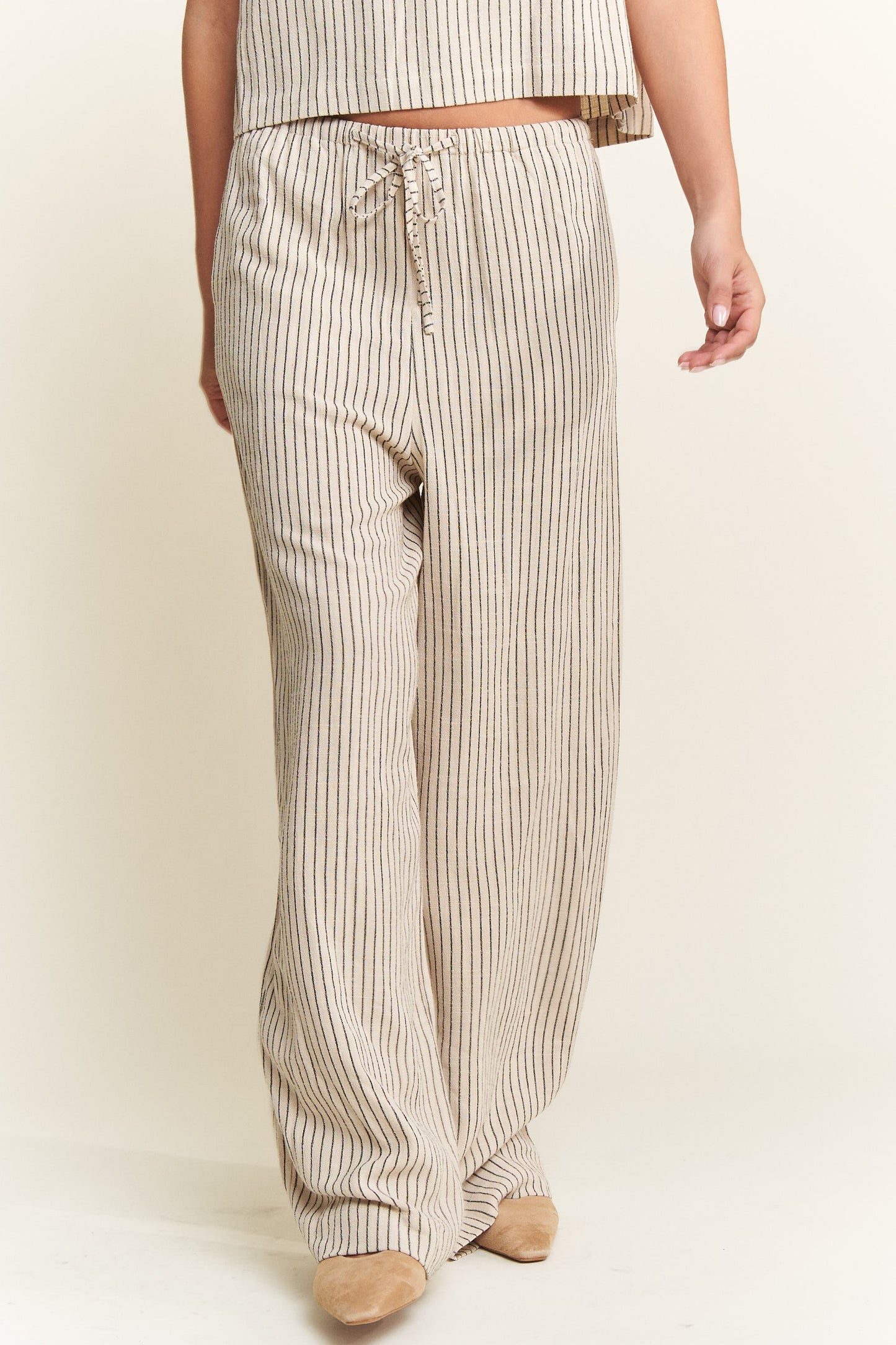 Britney Striped Casual Pant