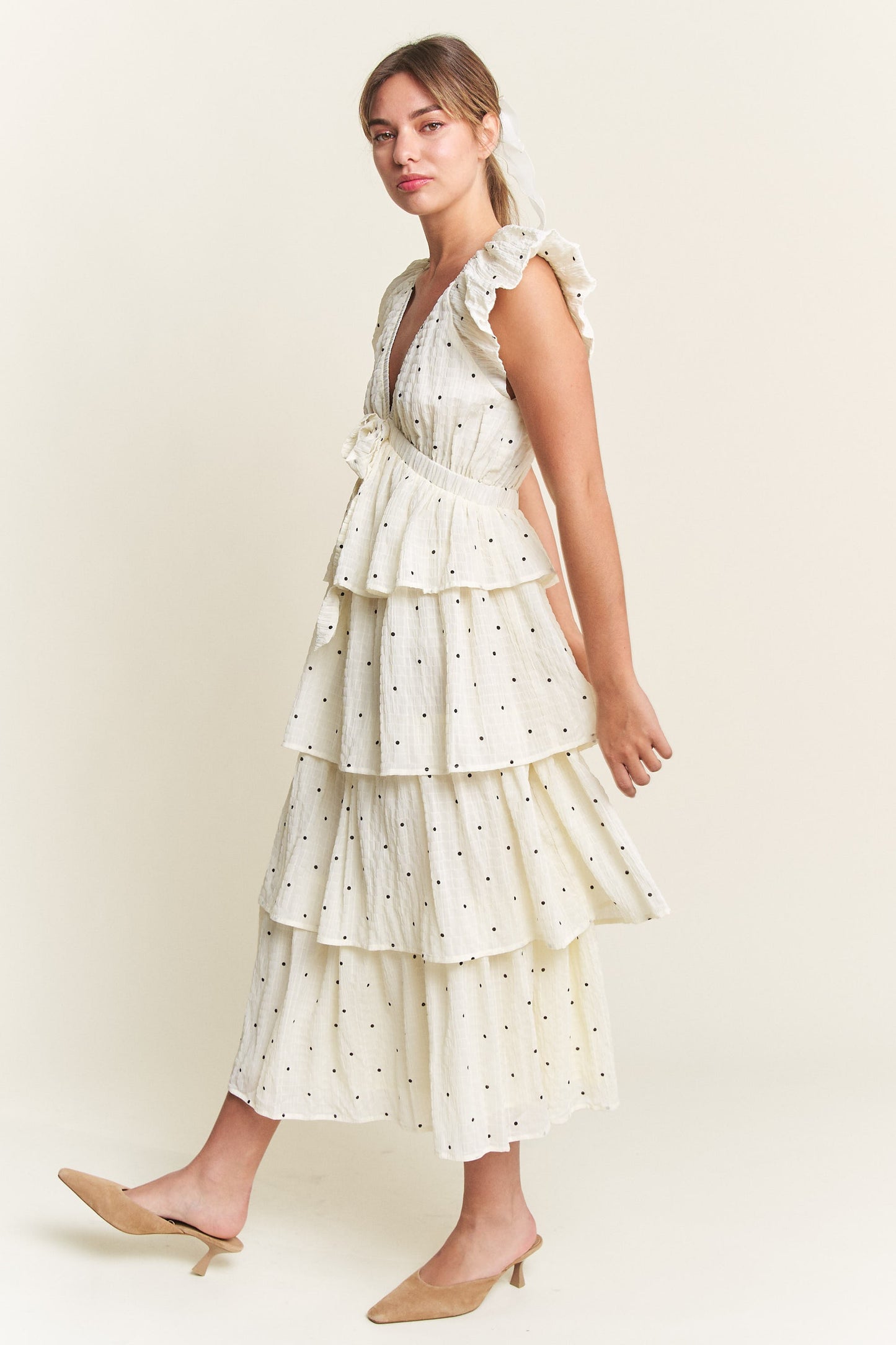 Alexa Polka Dot Maxi Dress