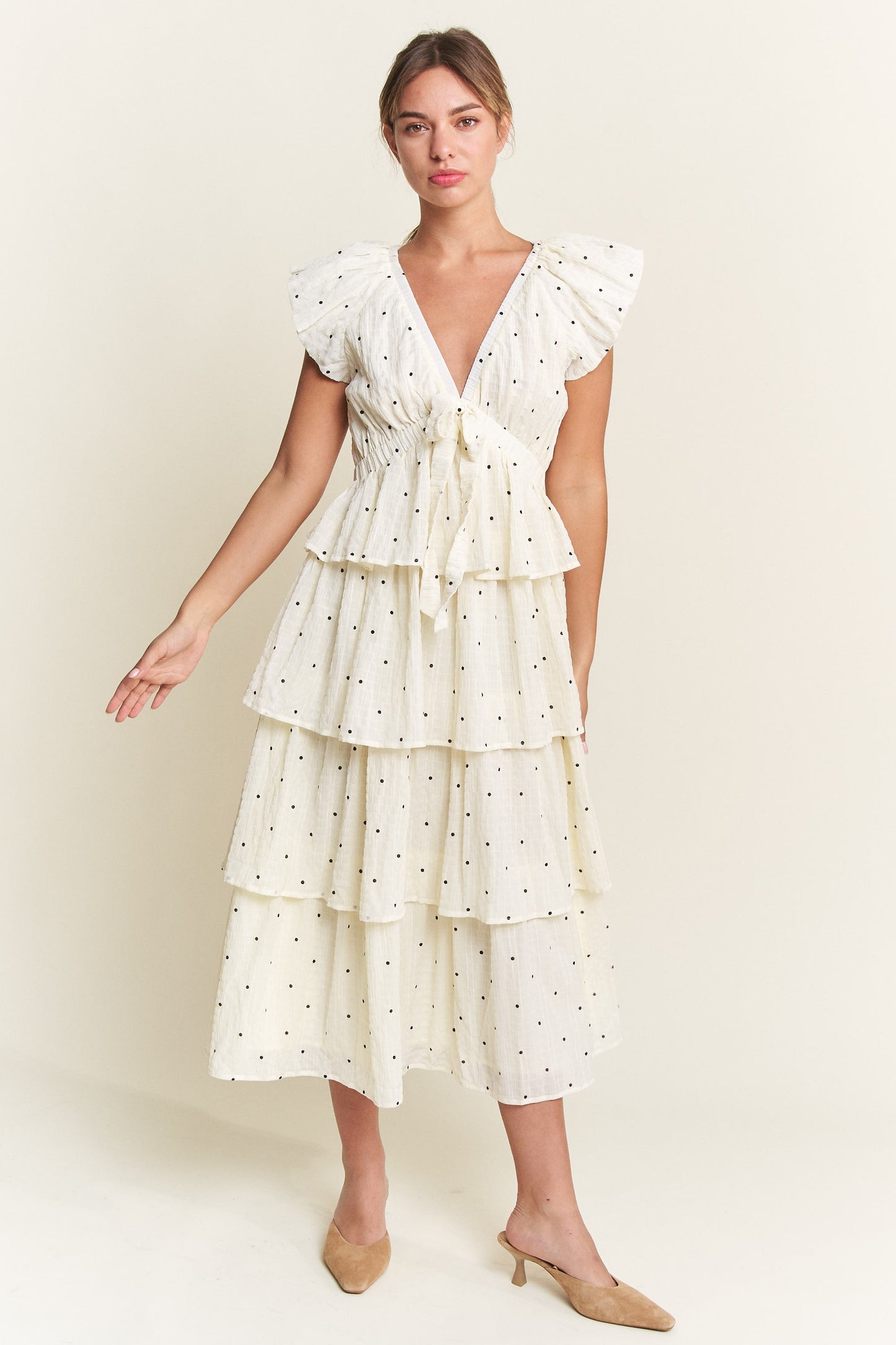 Alexa Polka Dot Maxi Dress