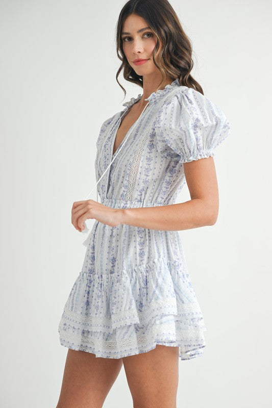 Whitney Puff Sleeve Mini Dress