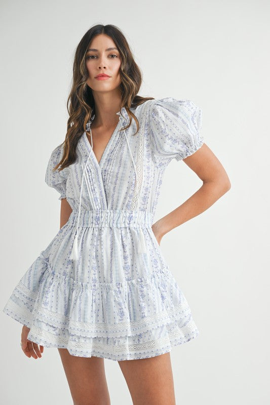 Whitney Puff Sleeve Mini Dress
