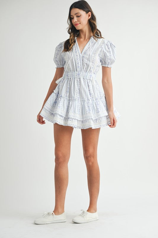 Whitney Puff Sleeve Mini Dress