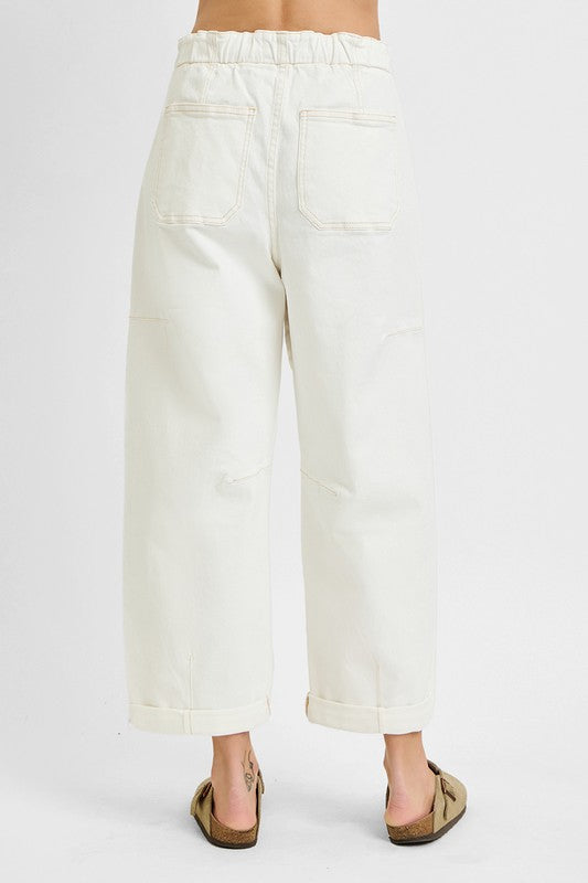 Lana Cargo Barrel Pants
