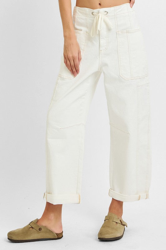 Lana Cargo Barrel Pants