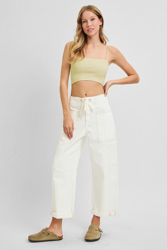 Lana Cargo Barrel Pants
