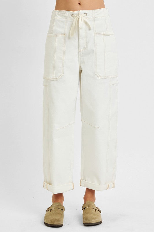 Lana Cargo Barrel Pants