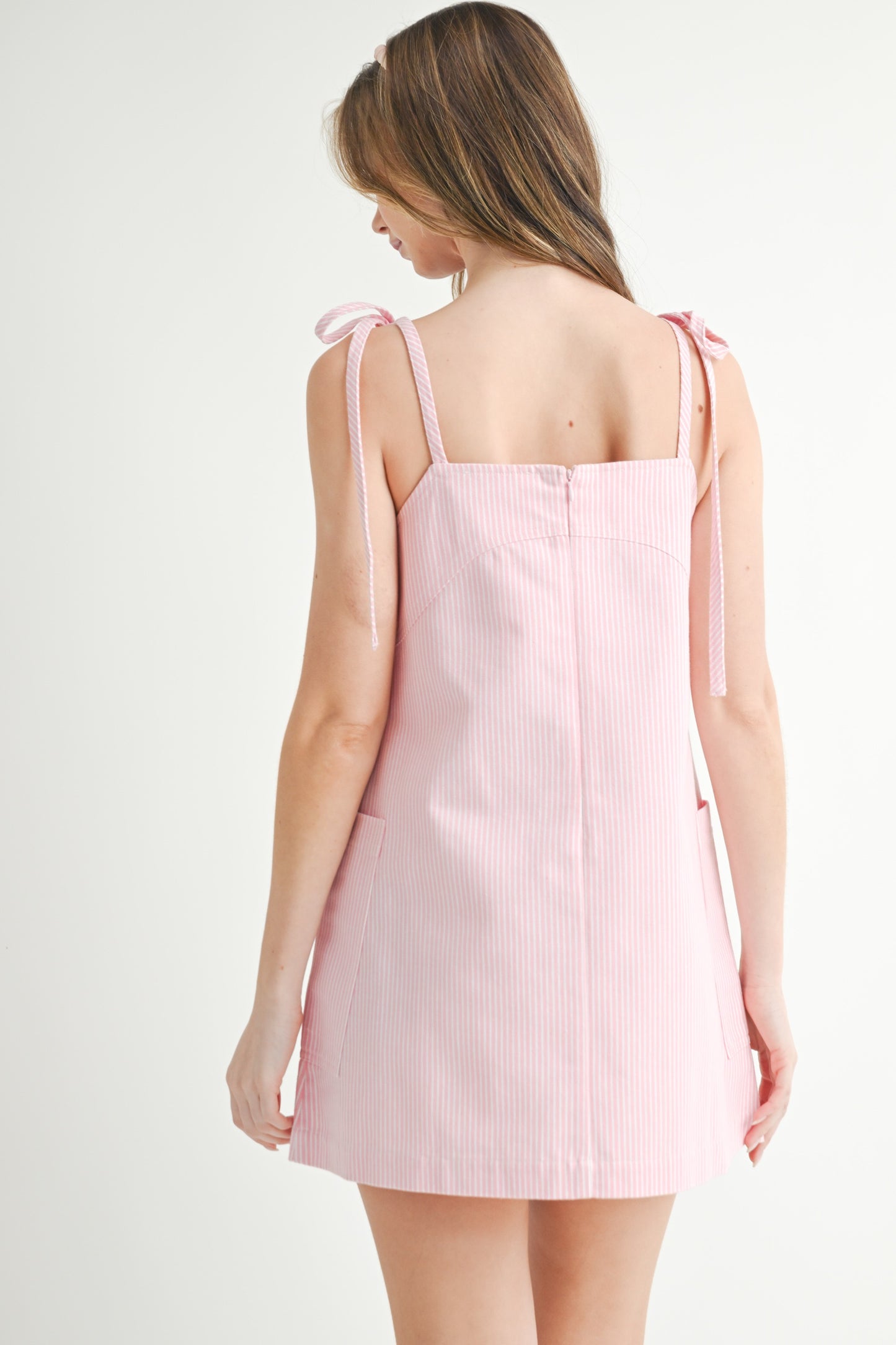 Georgia Pinstripe Mini Dress