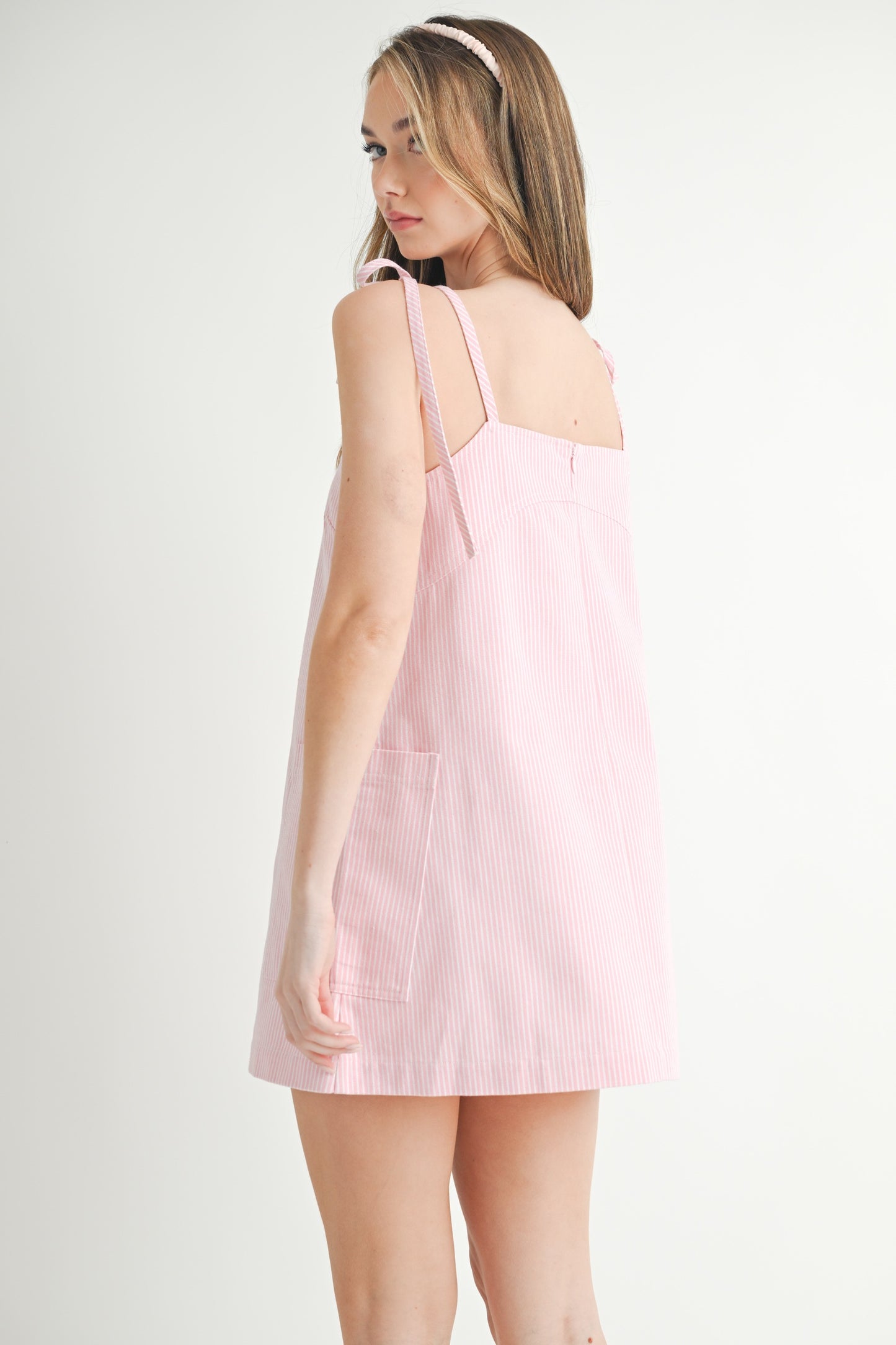 Georgia Pinstripe Mini Dress