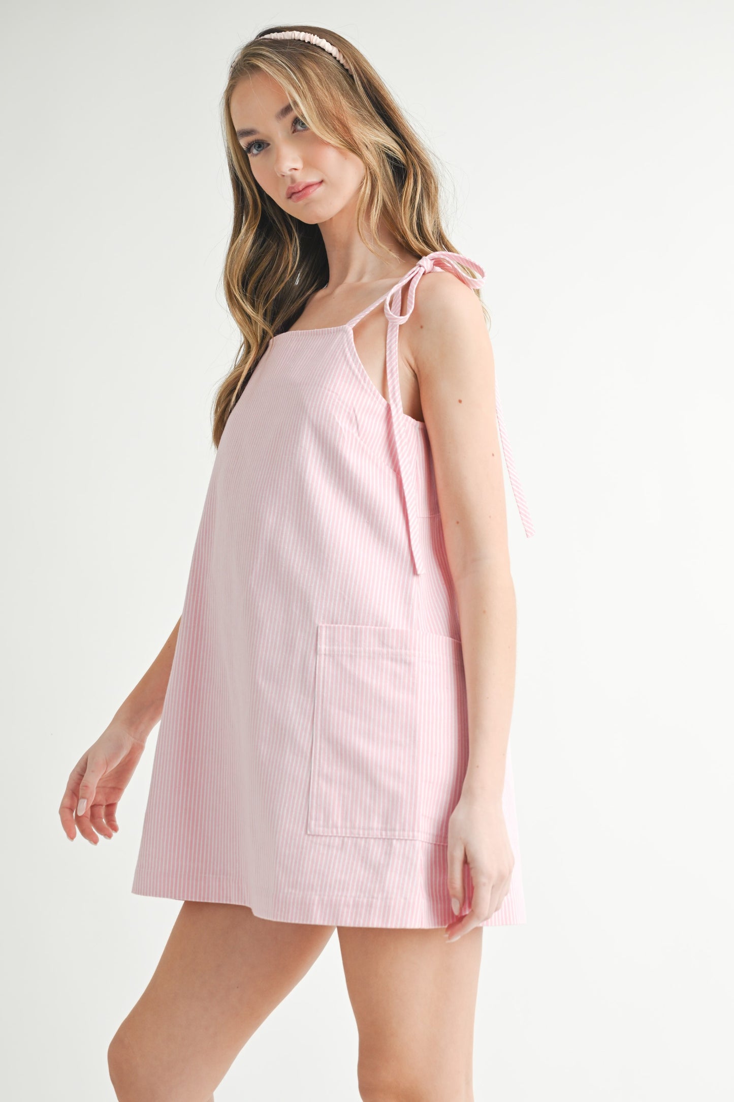 Georgia Pinstripe Mini Dress