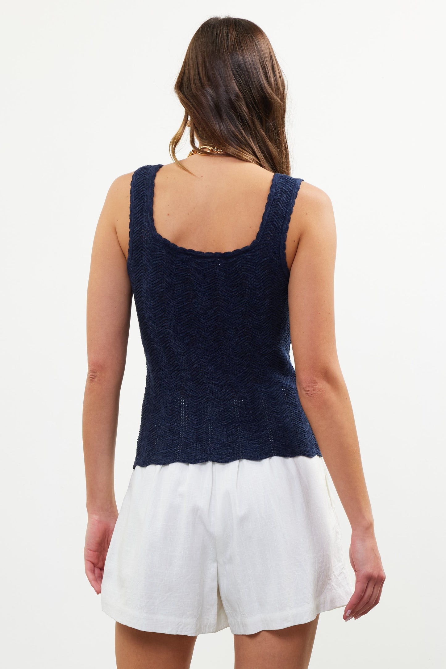 Kenzie Pointelle Knit Tank Top