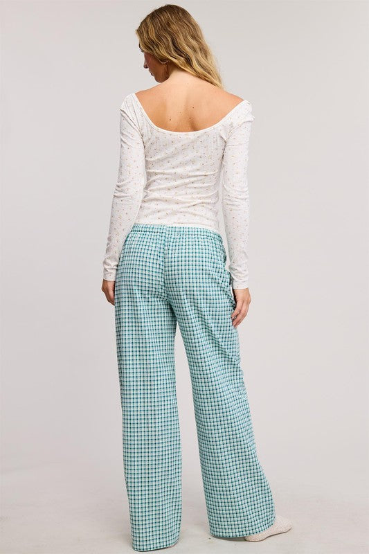 Free Spirit Gingham Boxer Pant