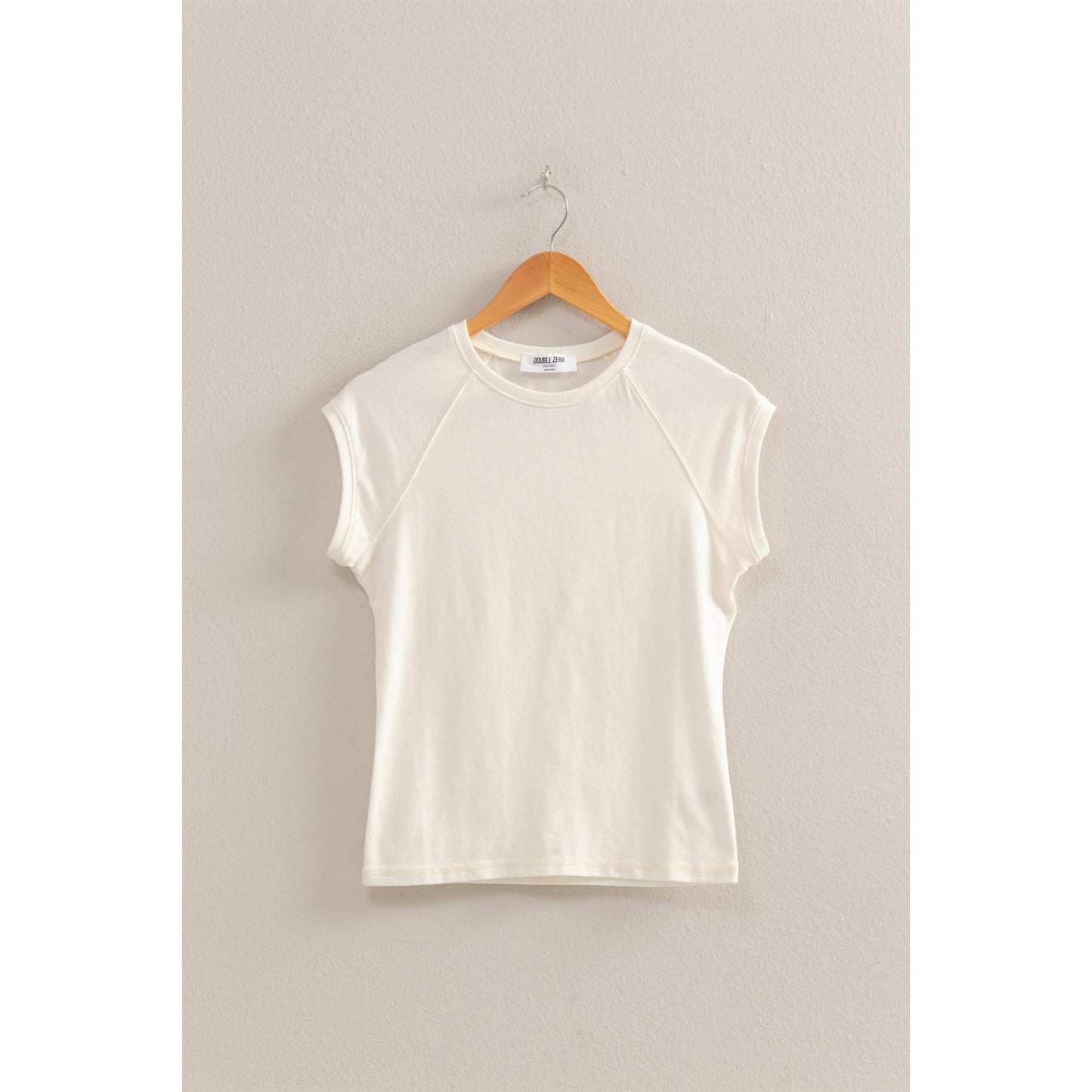 Basic Raglan Cap Sleeve Tee