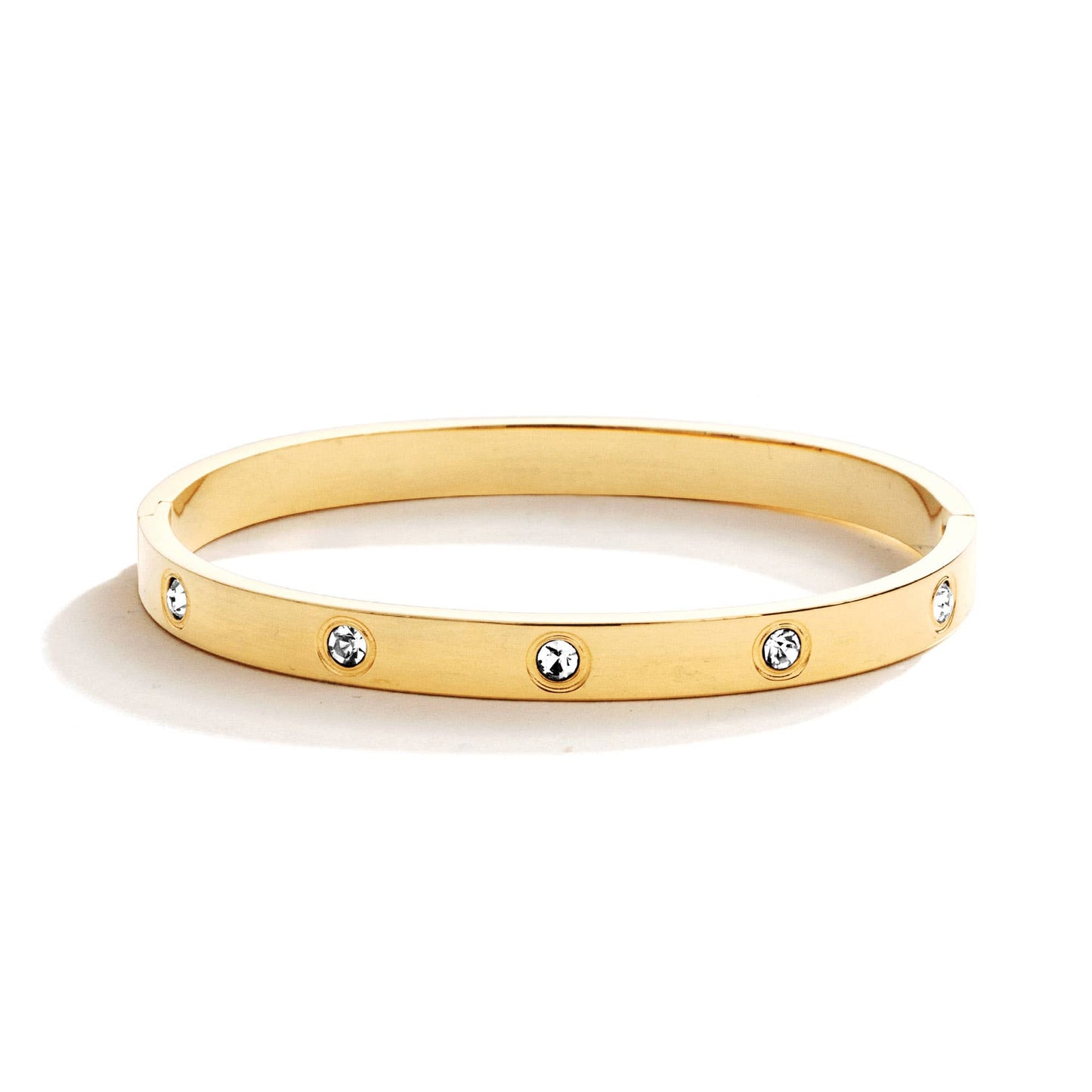Cubic Zirconia Hinged Bracelet