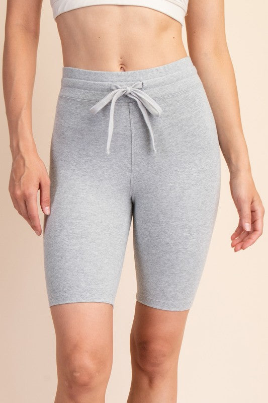 Drawstring Biker Short