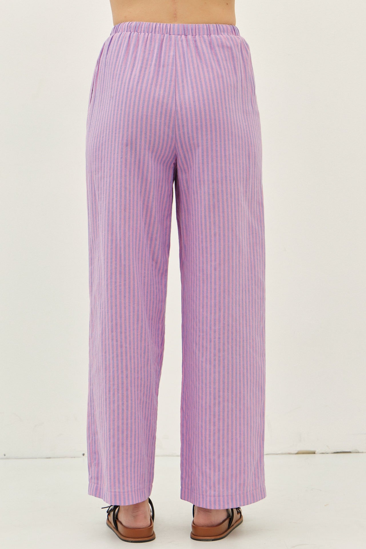 Penelope Pink/Blue Drawstring Pant