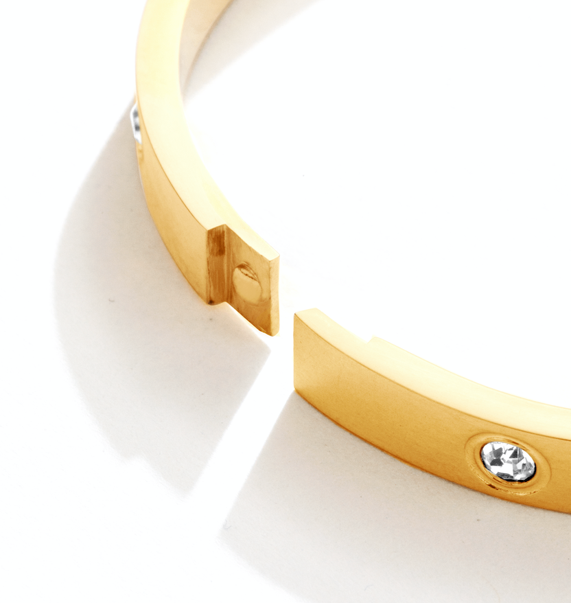 Cubic Zirconia Hinged Bracelet