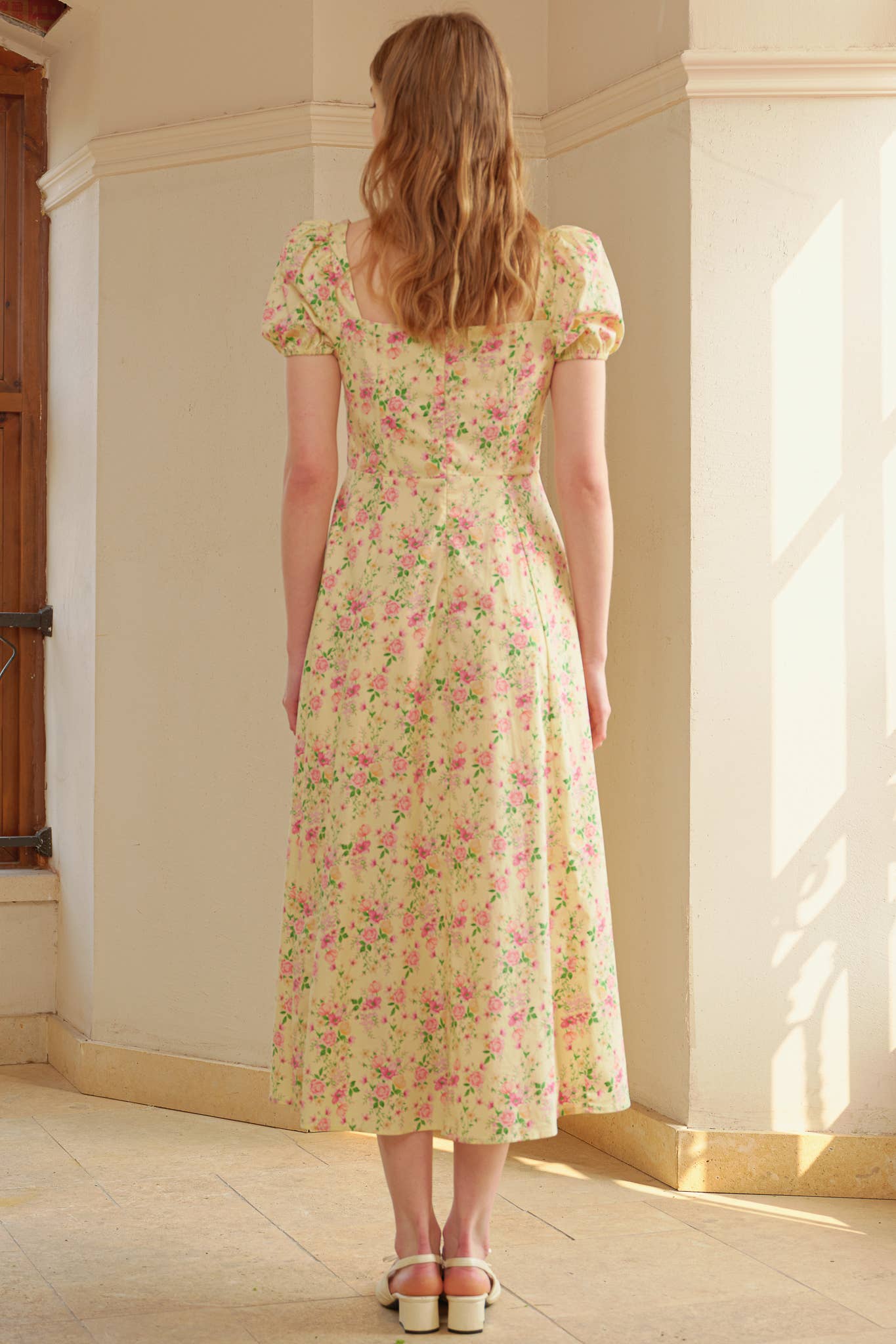 Vintage Garden Party Midi Dress