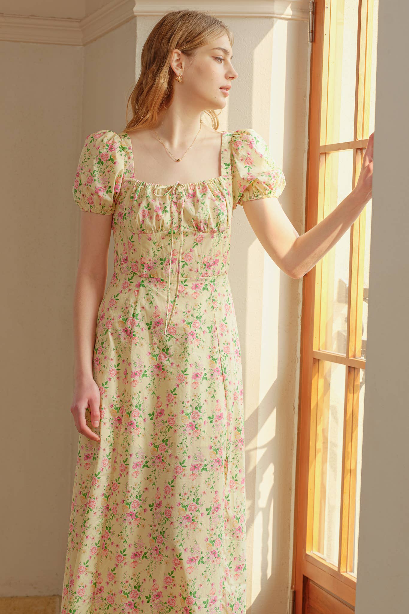 Vintage Garden Party Midi Dress