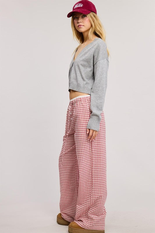 Free Spirit Gingham Boxer Pant