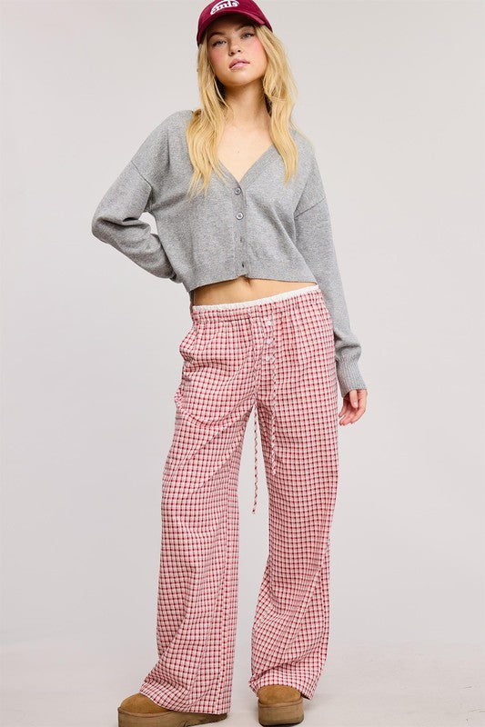 Free Spirit Gingham Boxer Pant