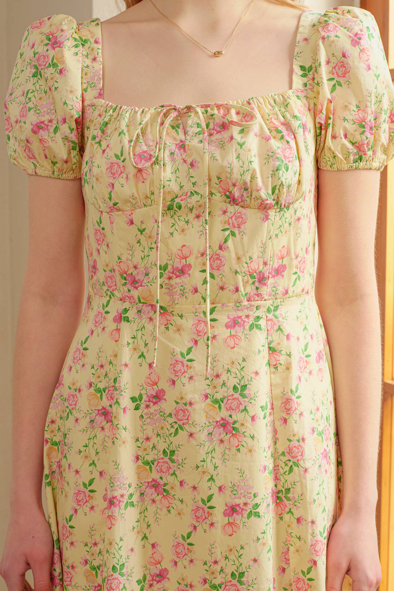 Vintage Garden Party Midi Dress
