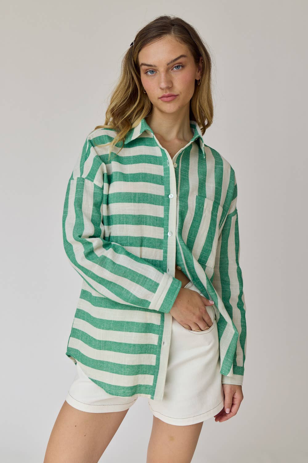 Kimberly Stripe Oversized Shirt