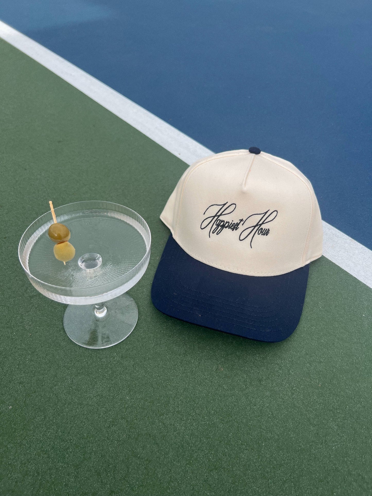 Happiest Hour Embroidered Trucker