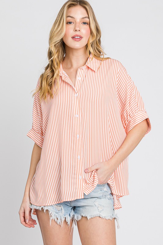 Leslie Boxy Oxford Button Down