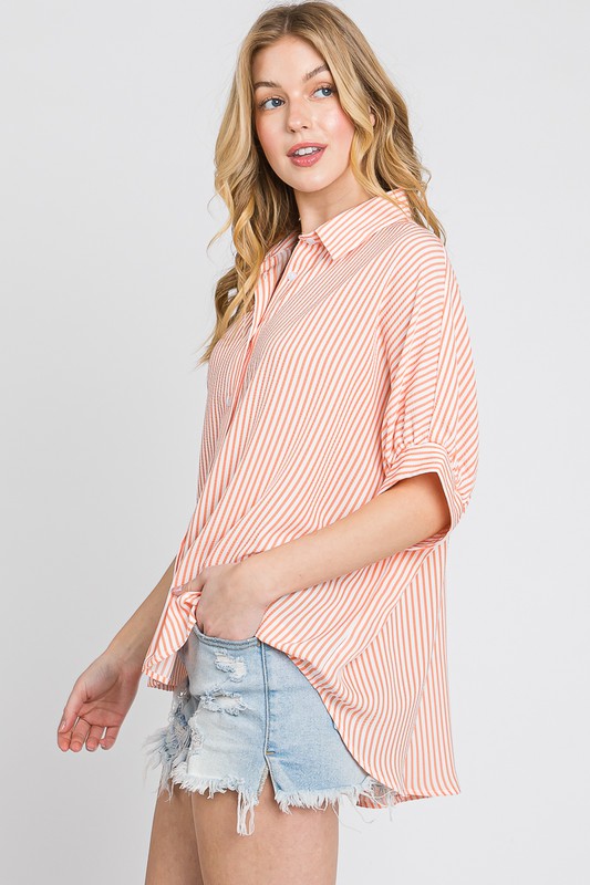 Leslie Boxy Oxford Button Down