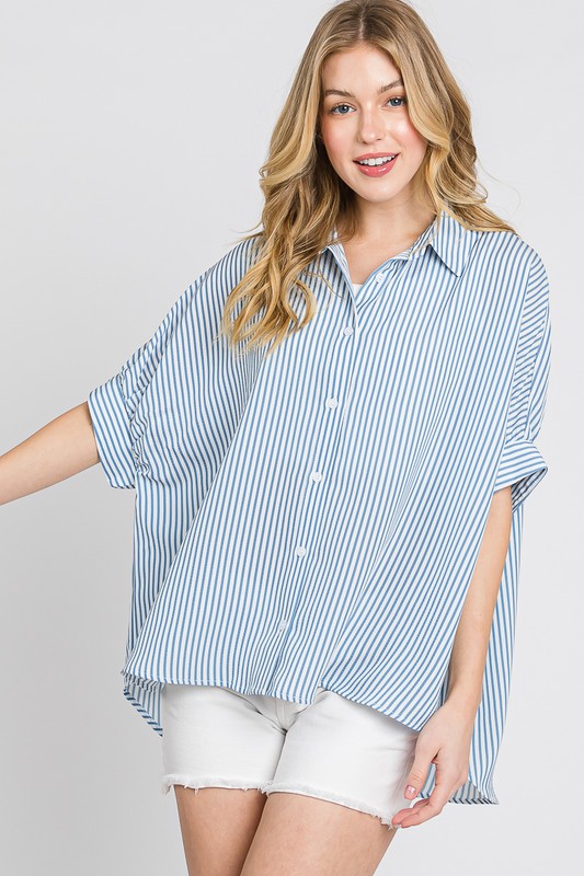 Leslie Boxy Oxford Button Down