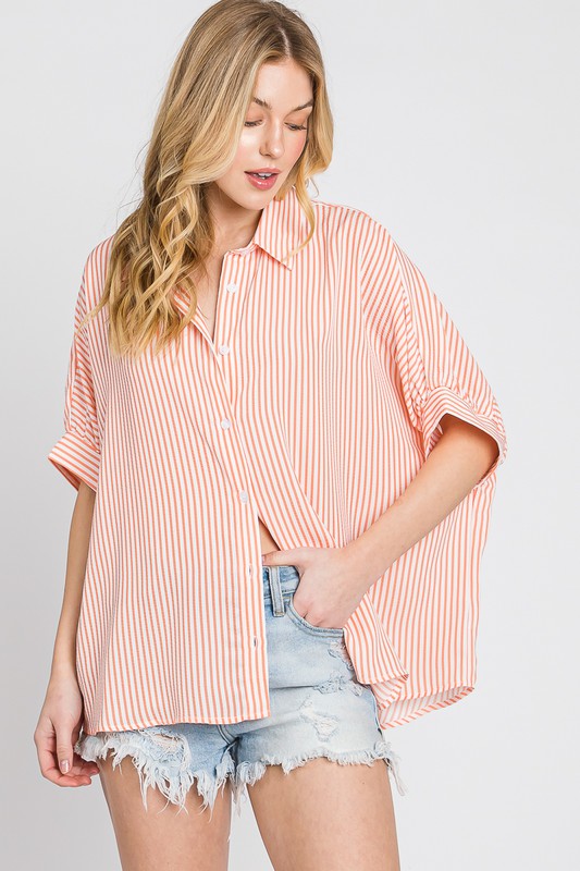 Leslie Boxy Oxford Button Down