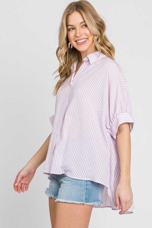 Leslie Boxy Oxford Button Down