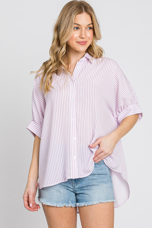 Leslie Boxy Oxford Button Down