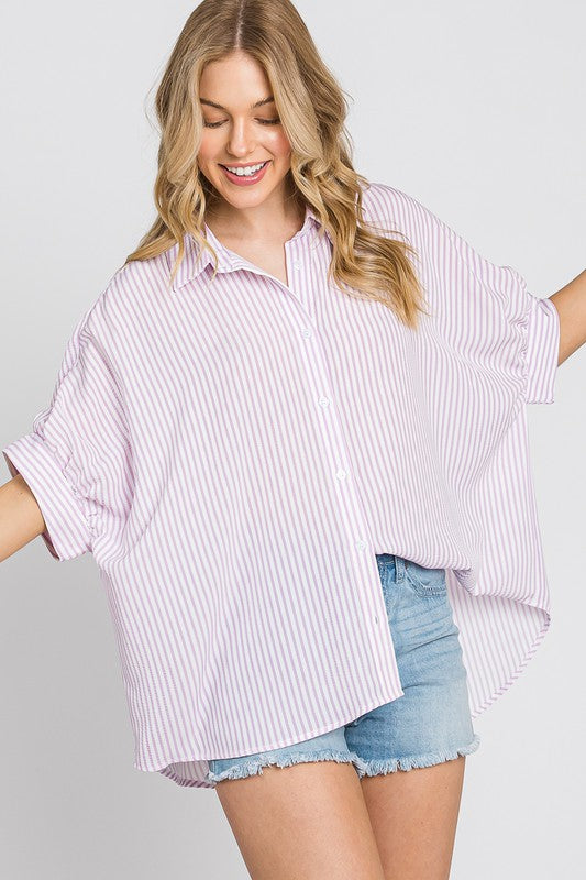 Leslie Boxy Oxford Button Down