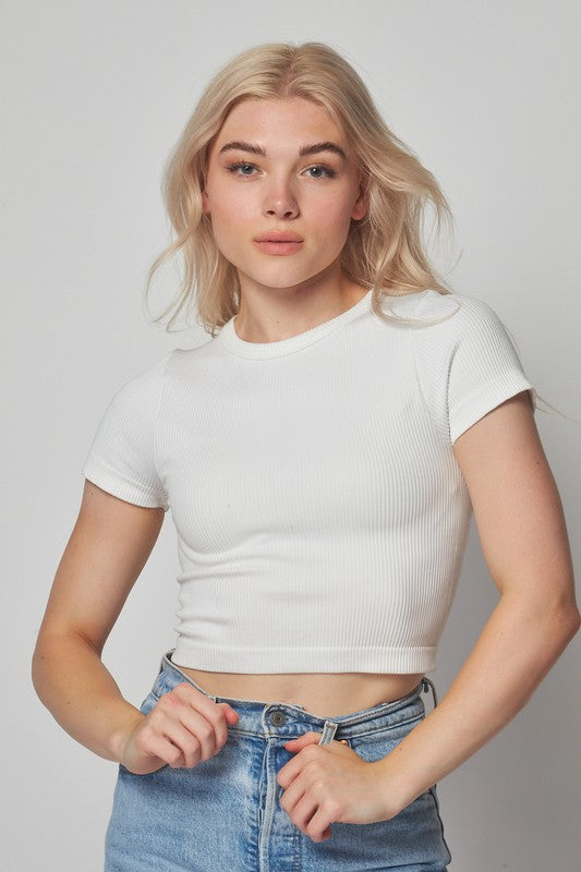 Ribbed Seamless Crop Top