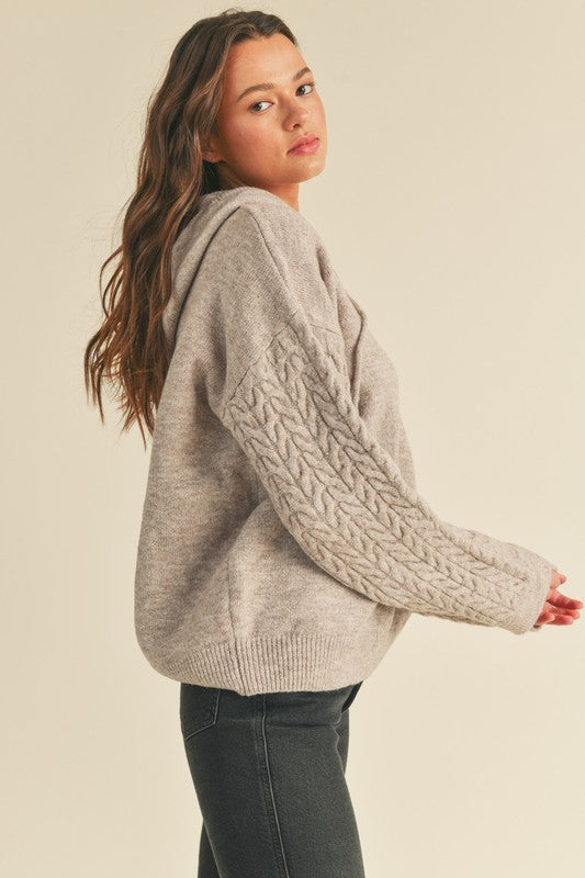 Pullover Knit Hoodie