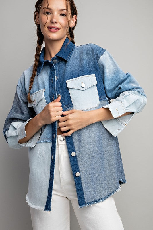 Multi Color Denim Jacket