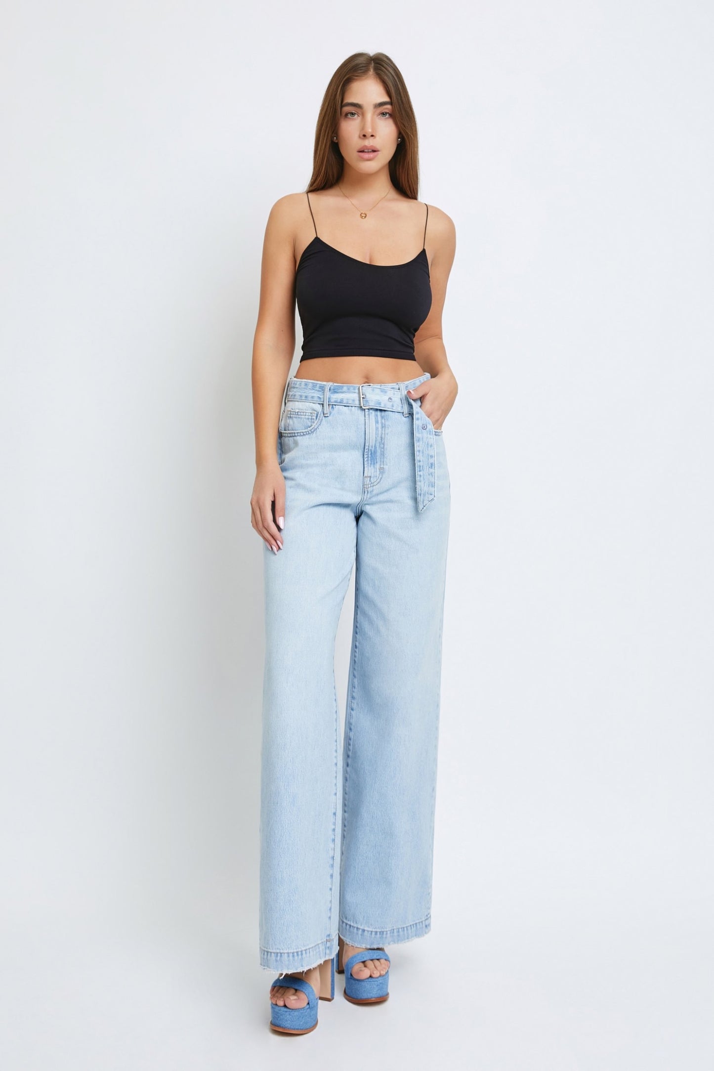 Holly High Rise Wideleg Jeans