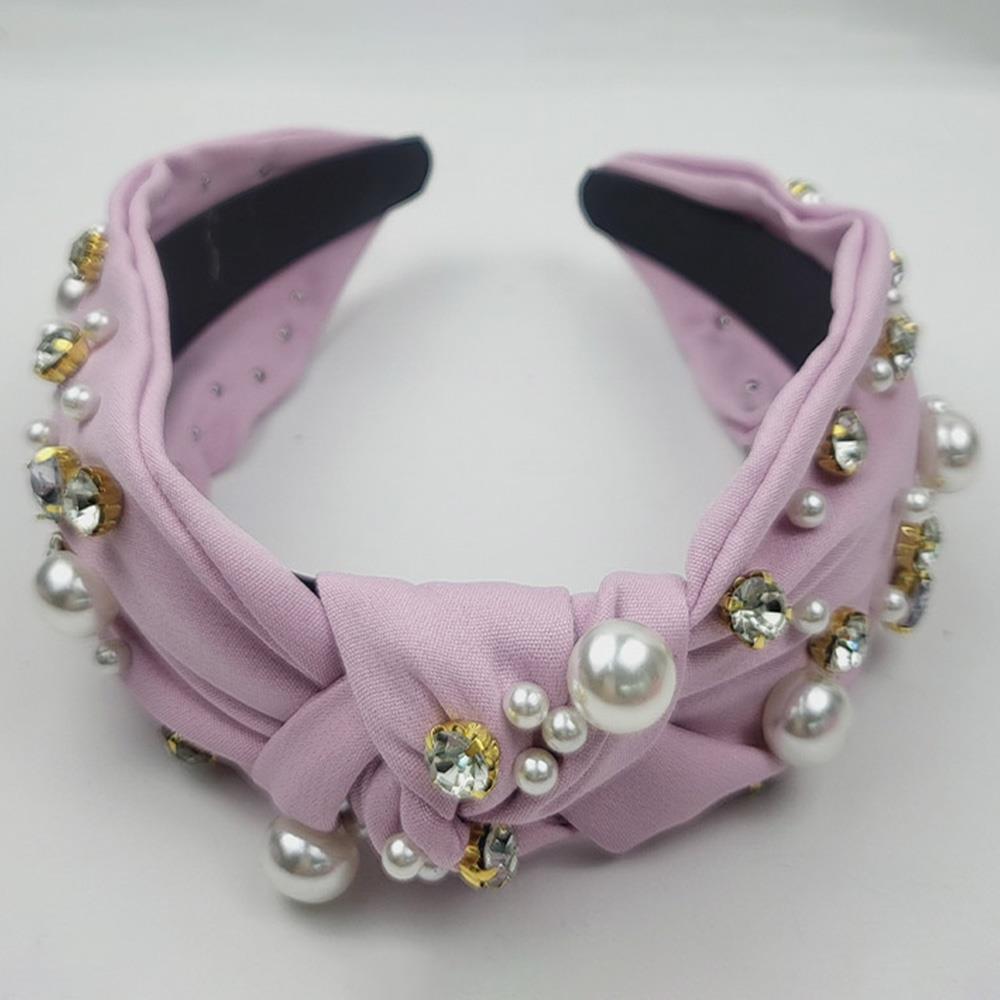 Pearl Rhinestone Knot Headband